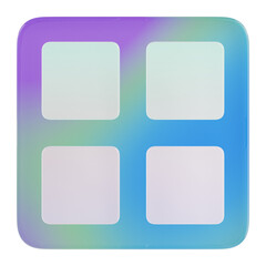 Modern 3D icons of Main Menu. Colorful, minimal, and perfect for app design, web UI, UX projects, and tech-related visuals