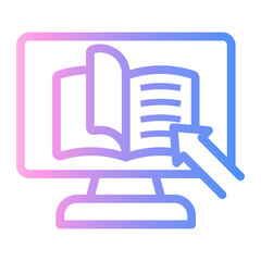 online recourse Line Gradient Icon