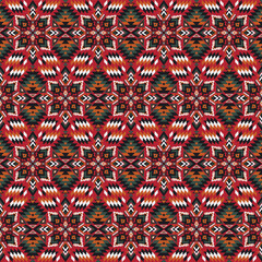 American tribal ethnic native pattern seamless.Traditional Navajo,Aztec,Apache,Southwest and Mexican style fabric pattern.Abstract vector motif pattern.For fabric,clothing,blanket,woven,wrap,decorate.