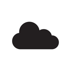 cloud icon or logo isolated sign, vector black illustration for web and app..eps