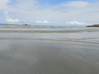Sea, sandy beach, nature