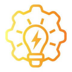 solution Line Gradient Icon