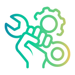 repairing Line Gradient Icon
