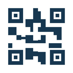 Modern QR Code Icon for Quick Response and Instant Access to Digital Information, Websites, or Payment Systems