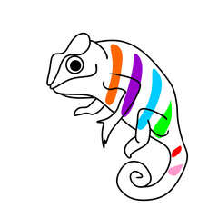 Abstract Colorful Ribbon with Black Background for Decorative Design Element