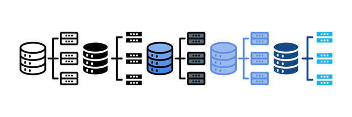 Database Structure Icon Element For Design
