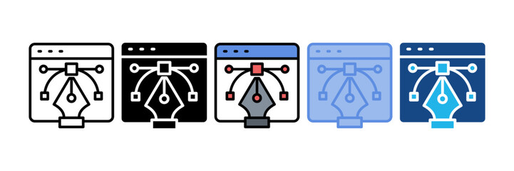 Web Design Icon Element For Design