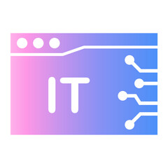 it service Gradient icon