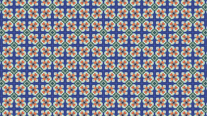 Modern floral authentic Seamless Pattern for home textile and fashion.