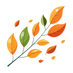 Fototapeta premium Leaves Pattern Line Art Vector