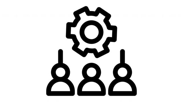 outsourcing minimalist line animation