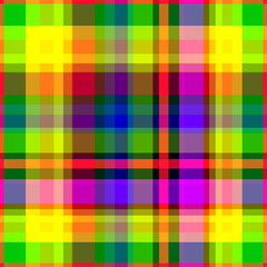 Bright summer neon checkered pattern 