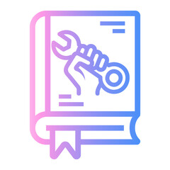 Fototapeta premium book Line Gradient Icon