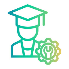 expert Line Gradient Icon