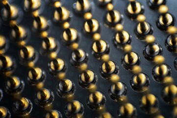 The metallic shine and pattern