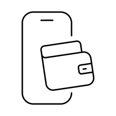 Smartphone Line Editable Stroke Icon. Mobile Phone Functions, Settings, Technology, Apps, Security, Shopping, Mobile Wallet, Marketing, Promotion, Communication Vector Illustration