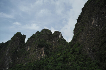 clouds over the mountains