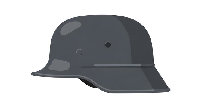 German Stahlhelm Helmet Isolated Illustration