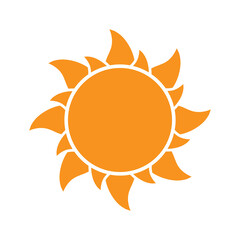 sun icon or logo isolated sign, vector color icon n white background..eps