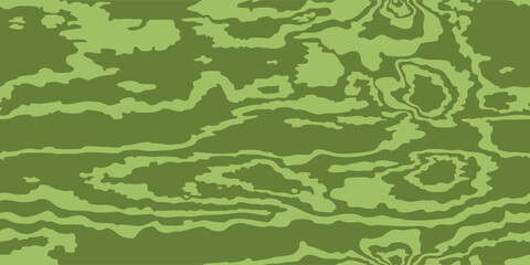 Vector wooden green pattern. Wood grain seamless wave texture. Dense lines. Abstract background