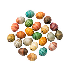 seashells on white background