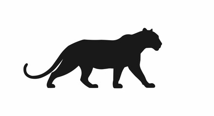 Fototapeta premium silhouette of a jaguar