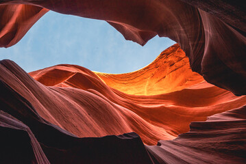Lower Antelope Canyon Slot Canyon, Navajo Tribal Park, near Page, Arizona, USA