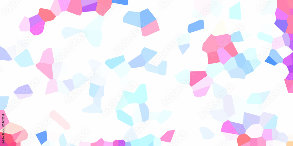 Poster Abstract Low Polygon multicolor Generative Crystal texture background. Geometric colored background for interior solutions or covers. abstract Mosaic or polygon elements for Cement kitchen decor.	