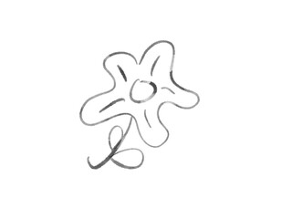 Hand Drawn Cute Flower Doodle