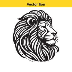 Fototapeta premium A vector lion