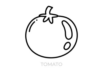 tomato icon isolated on white background