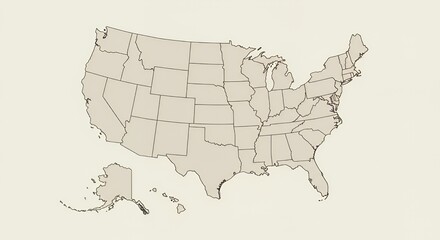 Blank US Map: A Simple, Clean Outline of the United States