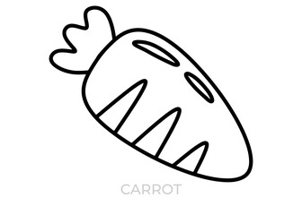 vector illustration of an carrot