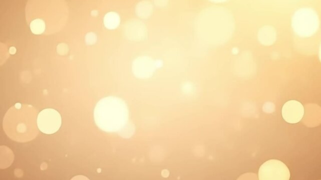 Elegant ambient cream bokeh seamless looping light particles for cinematic backgrounds

