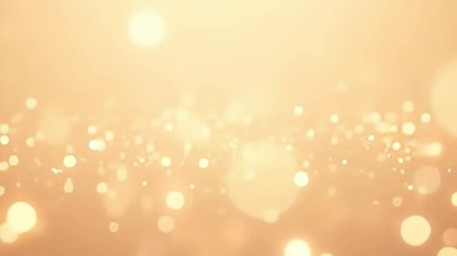 Soft warm background cream bokeh lights high detail particles seamless abstract overlay

