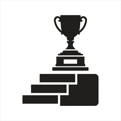 Trophy icon. Goal, Gold cup icon