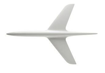 Airplane Isolated on Black Background