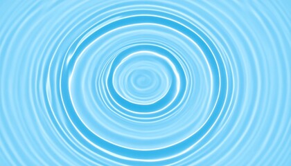 Obraz premium Circular water ripples creating a serene blue background, ideal for calming designs