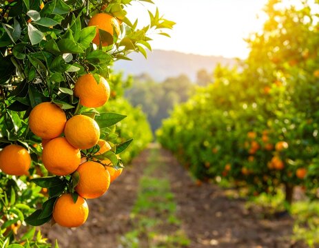 orange tree with oranges