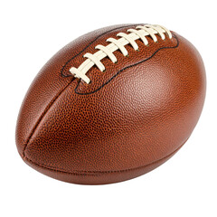 Untitled design - Vintage-Style American Football with Worn Leather Finish, isolated on a white background"