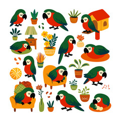 Cozy Bird in a Plant-Filled Home 2