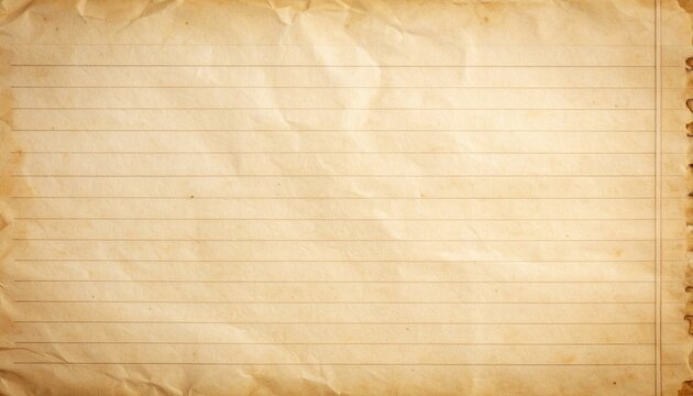 Old notebook paper texture, slight yellowing, creased and faded edges 
