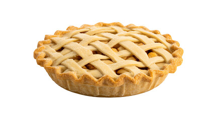 a pie with a lattice pattern on top