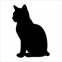 silhouette of a cat