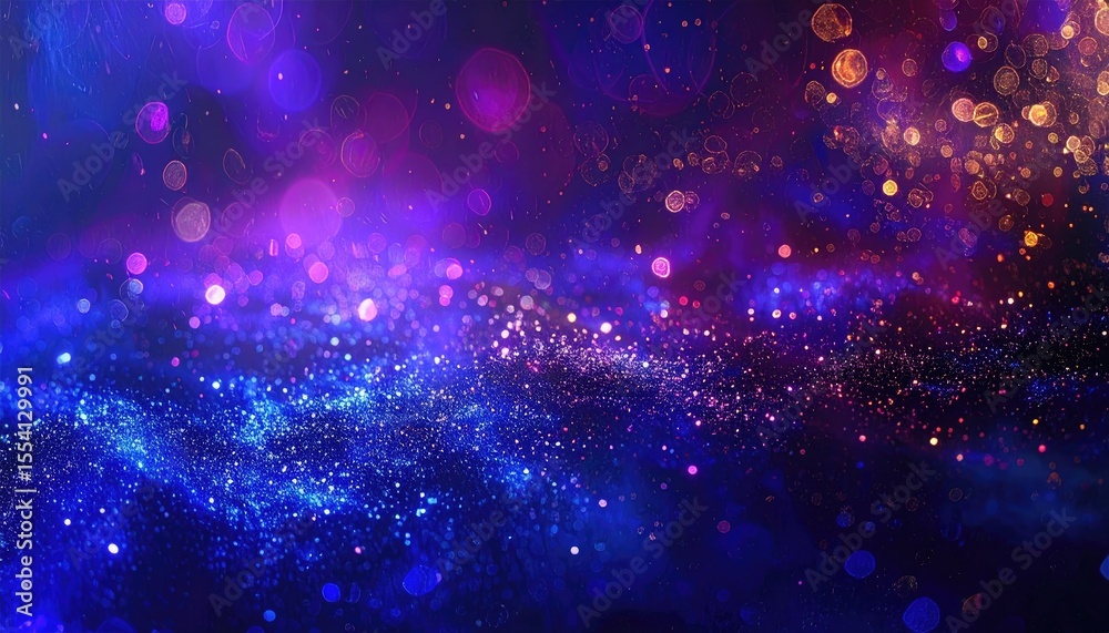 Poster Colorful Abstract Background with Sparkles and Bokeh Effect