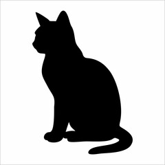 silhouette of a cat