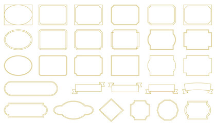 シンプルなクラシックフレームセット　装飾枠　飾り枠