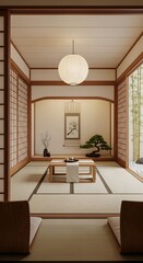 Japanese Interior Design Zen Room.