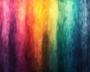 Fototapeta premium Abstract vertical rainbow stripes with textured, blended colors