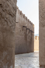 April 1, 2024 Dubai, UAE. The streets of Dubai, a quiet and calm street with local flavor.